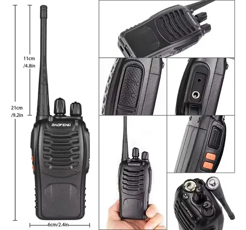 Handy Walkie Talkie X2 Calidad Largo Alcance 400-470mhz Negro 400-470mhz