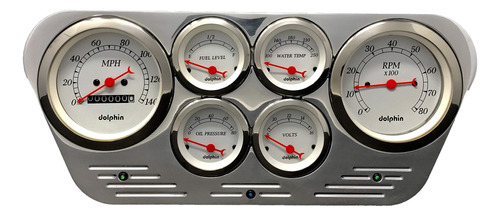 Dolphin Gauge Para Ford Truck Dash Cluster Panel Set Blanco