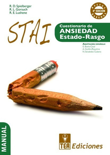 Stai Cuestionario De Ansiedad Estado Rasgo + Software
