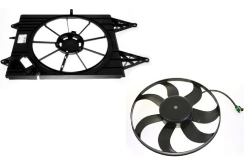 Eletro Ventilador + Defletor Gol/voyage/fox Com Ar