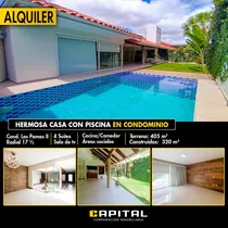 Comprar Alquilo Amplia Casa De Una Planta Con 4 Suites En Condominio
