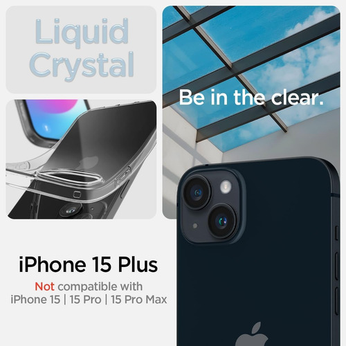 Capa Case Original Spigen Liquid Crystal Para iPhone 15 Plus