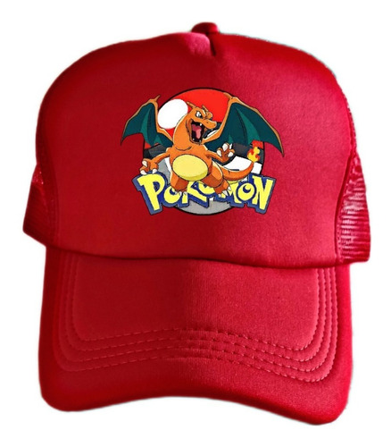 Gorro Jockey Pokémon Charizard Ajustable Niños /adultos