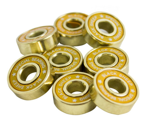 Imagem 2 de 6 de Rolamento De Skate Black Sheep Gold Profissional