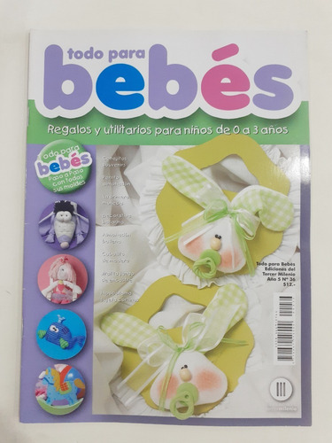 Revista Todo Para Bebes Num.36 Incluye Moldes Sumario Foto 2