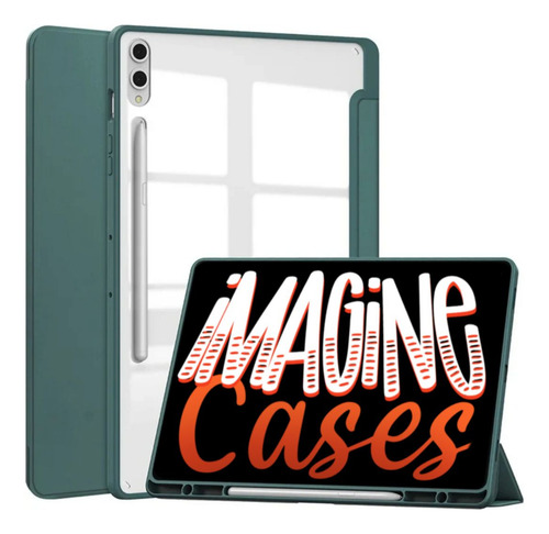 Capa De Acrílico Resistente Para Galaxy Tab S10 Plus X820 Cor Verde
