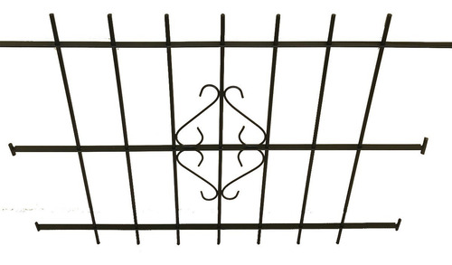 Reja Rejas Para Ventana 180x150 Anclaje Dentro De Mocheta