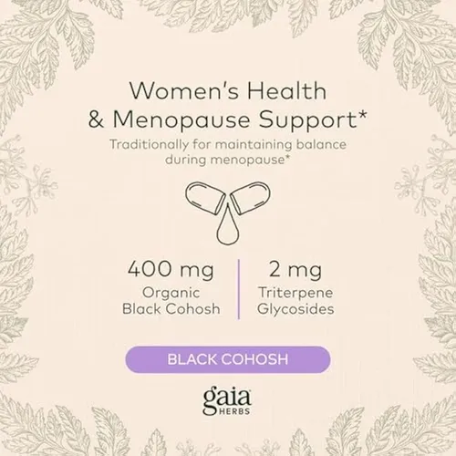 Cohosh Negro De Gaia Herbs - Apoyo A La Menopausia