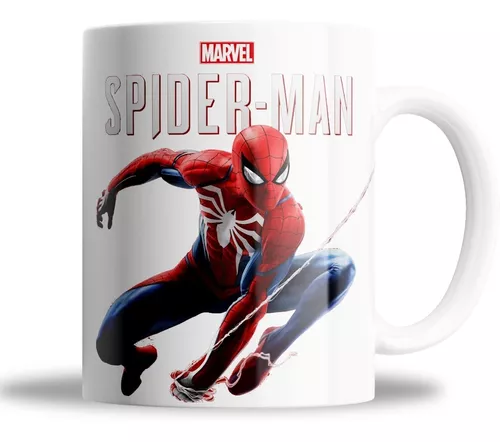 Taza Spiderman Comic Logo Cerámica