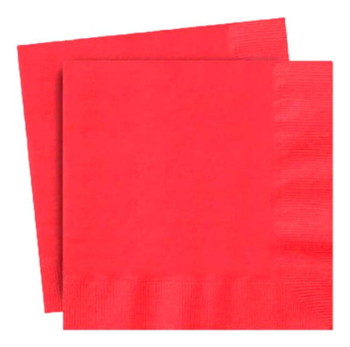 Servilletas Desechables Color Rojo Pack De 16 Para Eventos