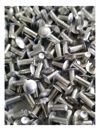 Remache Aluminio Macizo 3 X 6 Mm De Golpe X 500 Unidades