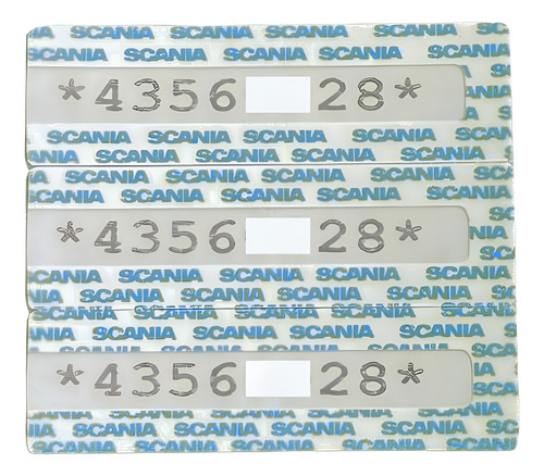 Etiqueta Autodestrutiva Com Chassi Scania 114 380 2003