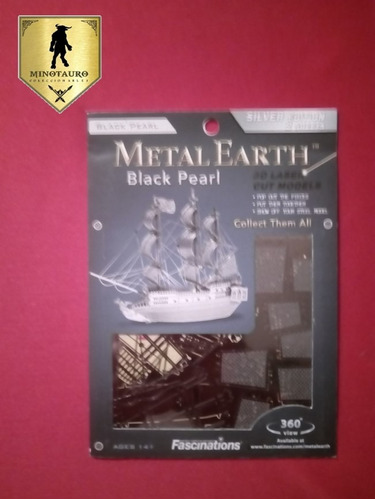 Metal Earth Fascinations Black Pearl (perla Negra)