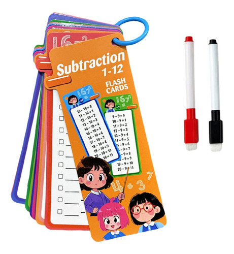 Kids Mathematics Flashcard 15 Tarjeta Compacto Sustracción