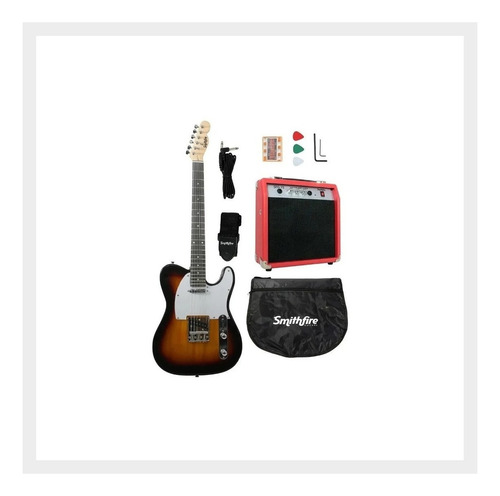 Smithfire Telecaster Pack Guitarra Eléctrica Amplificador Orientación De La Mano Diestro