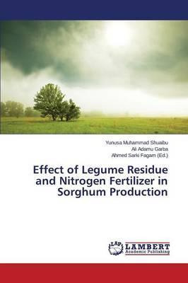 Libro Effect Of Legume Residue And Nitrogen Fertilizer In...