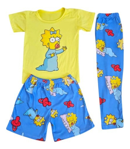Pijama Para Niñas The Simpson Maggie Ultra Suave Y Ligera