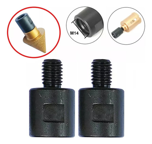 . 2 Rosca Adapter For Angular Amolator M14 A M10