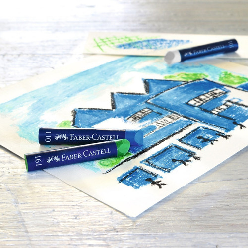Set 24 Tizas Pasteles Oleo Faber Castell