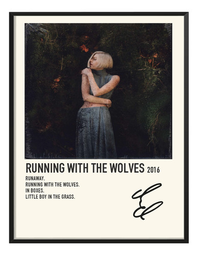 Poster Aurora Album Music Tracklist Running Wolves 80x40