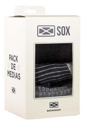 Medias Deportivas Sox Pack X 3 Run Gym Futbol Futsal Golf