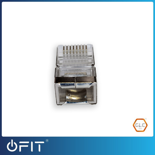 Imagen 3 de 6 de Ficha Rj45 Conector Cat 5e Glc Plug Blindado