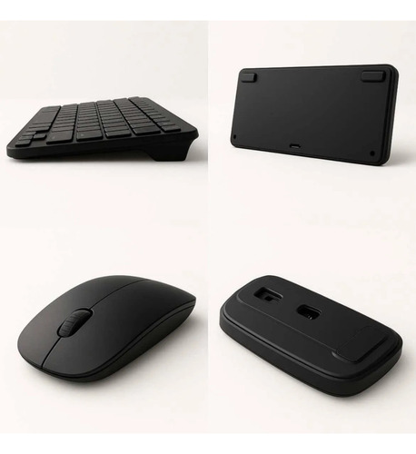 Kit Teclado E Mouse Sem Fio Piracomp Usb Slim Cor Preto 2.4g