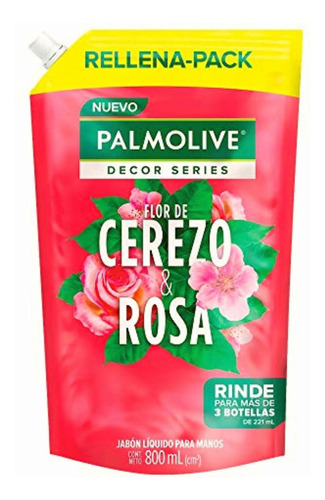 Palmolive Decor Series Jabón Líquido Para Manos Flor De