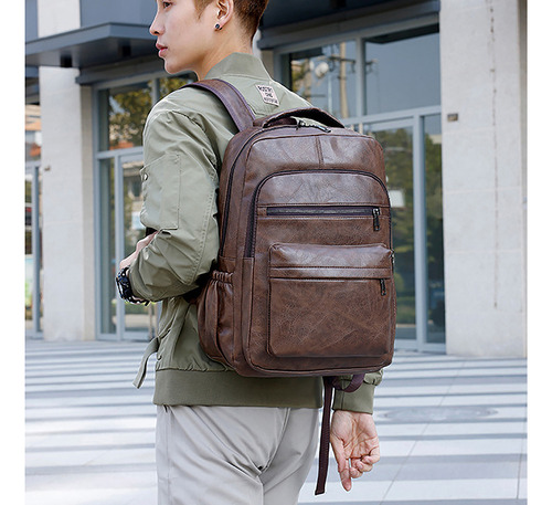 Mochila De Viaje Para Portátil De Diseño Para Hombre, Mochila De Negocios Con Puerto De Carga Usb Para Portátil De 16 Pulgadas