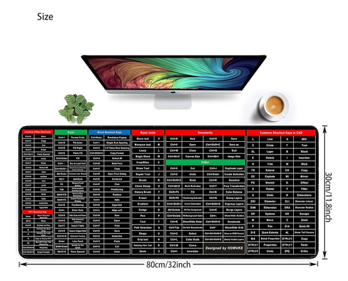 Almohadilla De Escritorio Con Consejos De Excel, Atajos