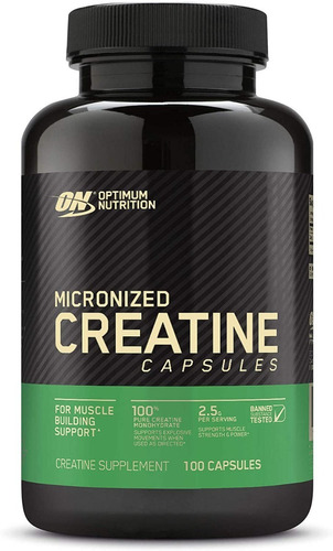 Creatina 2500 On Optimum Nutrition 100 Caps - Importada Eua