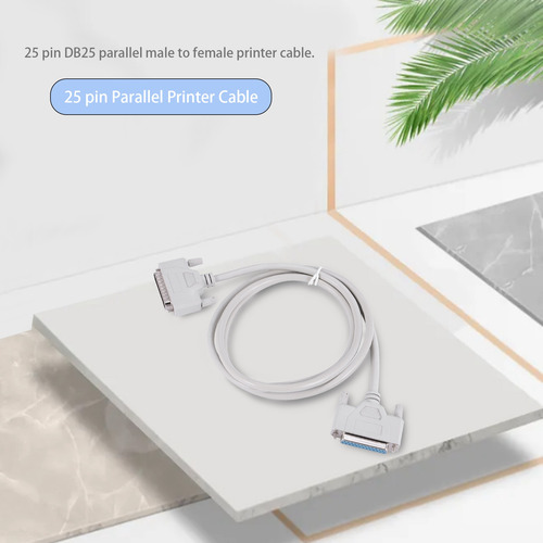 Impresora Lpt Db25 Paralela Macho A Hembra De 25 Pines Cable