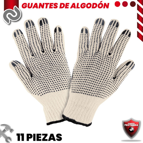 Guantes De Algodón Con Puntos De Pvc Pre