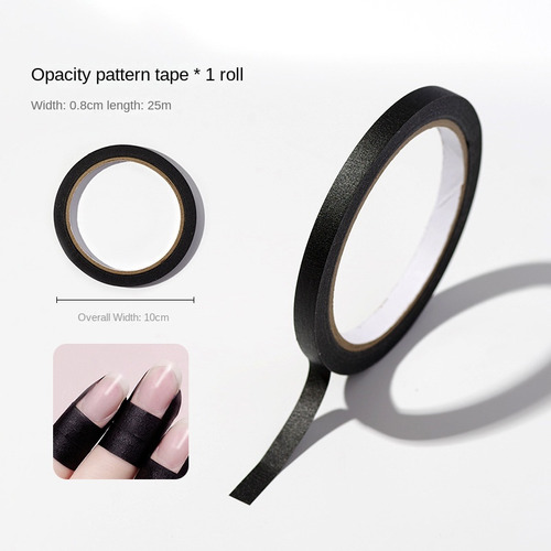 Cinta Adhesiva Negra 8 Mm X 10 Rollos
