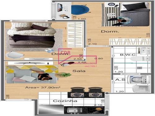 Imagem 5 de 7 de Apartamento Guaiaúna São Paulo/sp - 1769