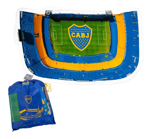 Toallon Gigante Forma De Cancha Boca Juniors Oficial 