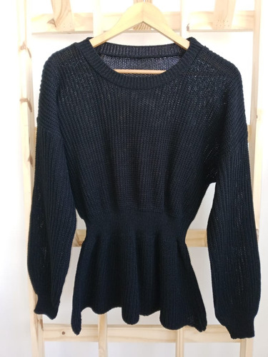 Sweater Manga Semi Oxford Lana Talle Especial Mujer