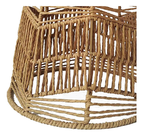 Abajur De Pingente Tecido, Lustre De Trama De Rattan De