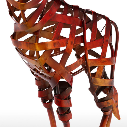 Escultura De Metal, Jirafa Trenzada En Hierro, Muebles Para