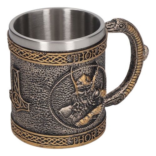 Taza Medieval De Resina Pintada A Mano De Ebros