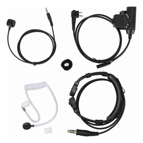 Auriculares Throat Mic, 7.1 Mm, Conector Finger Ptt, Portáti
