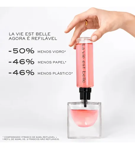 Perfume Feminino Eau de Parfum, Fragrância Floral Gourmand Inebriante com Íris Nobre e Baunilha, Aroma de Felicidade e Feminilidade, La Vie Est Belle Lancôme, Frasco com 30ml