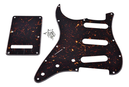 Dopro Lefty St Strat Sss Pickguard Cubierta Trasera Para Fd