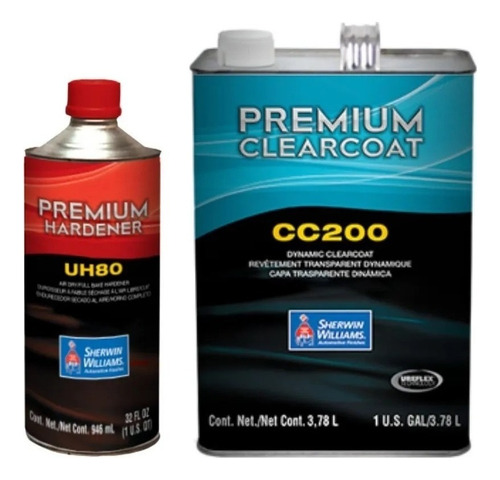 Cc200 Sherwin Wiliams 3.8 L + Uh80 Catalizador  0.97 L Clear