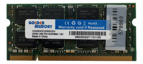 Memoria Sodimm Ddr2 2gb 800mhz
