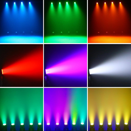Luz Disco Dj 7x15w Rgbw Led Con Dmx512, Control Por Sonido