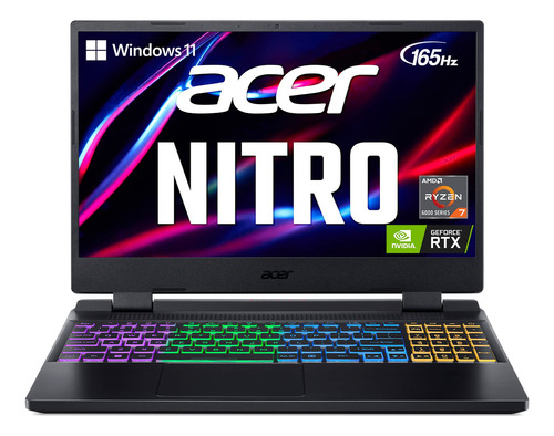 Acer Nitro 5 An515-46-r0eq Gaming Laptop | Amd Ryzen 7 6800h Octa-core Cpu | Nvidia Geforce Rtx 3070 Ti Laptop Gpu | 15.6 Qhd Freesync 165hz Ips | 32gb Ddr5 | 1tb Gen 4 Ssd | Wi-fi 6e | Rgb Backlit