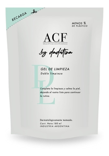 Gel De Limpieza Facial Refill Repuesto Acf By Dadatina