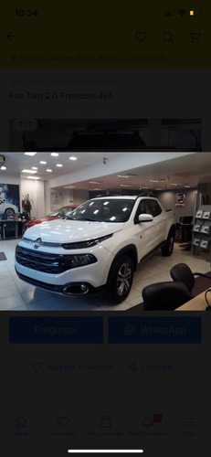 Fiat Toro Freedom A/t 0km Lista Para Sacar De La Agencia !