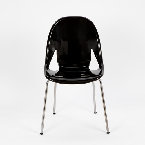Imagen 5 de 7 de Silla De Comedor Diseño Nina Patas Cromadas 3 Años De Garant